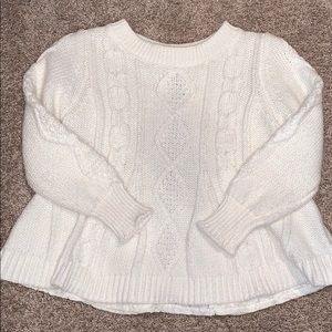 Toddler White Sweater 3T